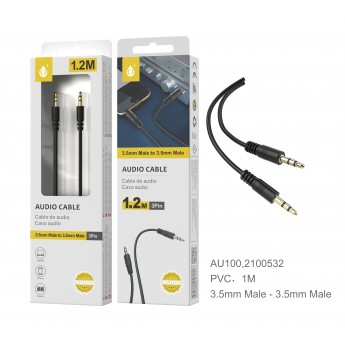 Cable audio Jack 3.5mm, 1M