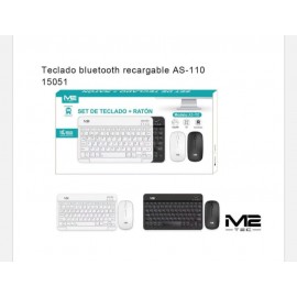 Kit teclado Bluetooth letra ñ y con ratón, recargable
