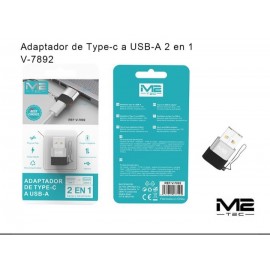 Adaptador de Type-C a USB-A 2 en 1