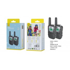 Mini Walkie-Talkie inalámbrico, distancia 1-3 KM, uso 1.5H, con pilas