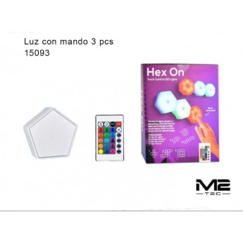 Luz con mando 3pc