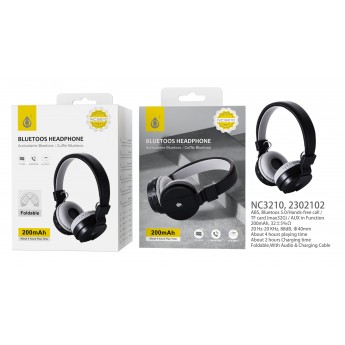 Auriculares Casco Bluetooth 5.0 Plegable, Manos libres para llamadas , Batería 200mAh, TF