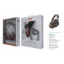 Luxury Auricular Bluetooth 5.3, Soporta Mano libre/FM/TF(Sin limitacion de Memoria)/Entrada de Audio, Bateria 300mAh