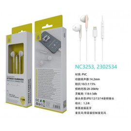 Auricular Lightning Ria con Microfono y Control de Volumen (Hay que Activar Bluetooth)