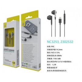 Auricular Lightning Ria con Microfono y Control de Volumen (Hay que Activar Bluetooth)