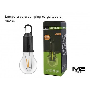 Lámpara para camping con carga Type-C