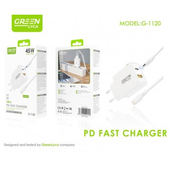 Cargador 48w puerto PD+USB con cable Type-C a Lightning