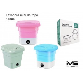 Mini lavadora plegable de ropa, 288x125x288mm, 1.8-2.5 kilos, 3000mAh