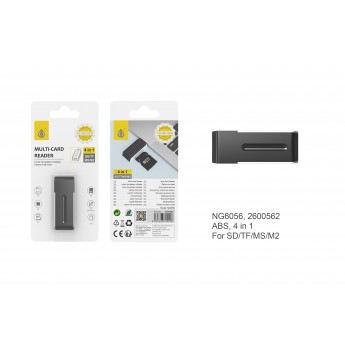 Lector Multiple de Tarjetas USB, 4 EN 1, SD/TF/MS/M2