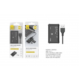 Lector Multiple de Tarjetas SD/XD/MS/CF/TF/M2 Con cable USB