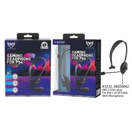 Auriculares para PS4 con microfono, con cable 1.25M