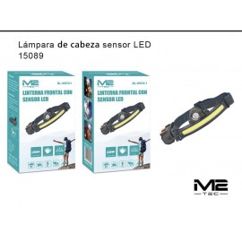 Lámpara de cabeza con sensor, con luz led