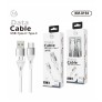 CABLE 2-IN-1 USB/TYPE-C A TYPE-C, 60W, 3A, 1M