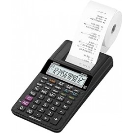 Calculadora casio impresora pantalla lc papel 58mm hr-8rce12 digitos ac/dc pilas