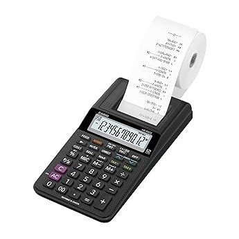 Calculadora casio impresora pantalla lc papel 58mm hr-8rce12 digitos ac/dc pilas