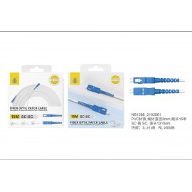 Cable fibra óptica sc a sc 15M