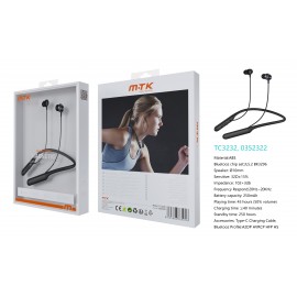 Luxury Auricular Deportivo Bluetooth Con microfono y cable, Bateria 250mAh