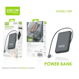 Power bank 5000mAh con cable Type-C