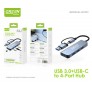 Adaptador de usb 3.0+Type-C a 4 PUERTOS HUB