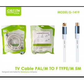 Cable de TV PAL/M a Type-C/M, 5M