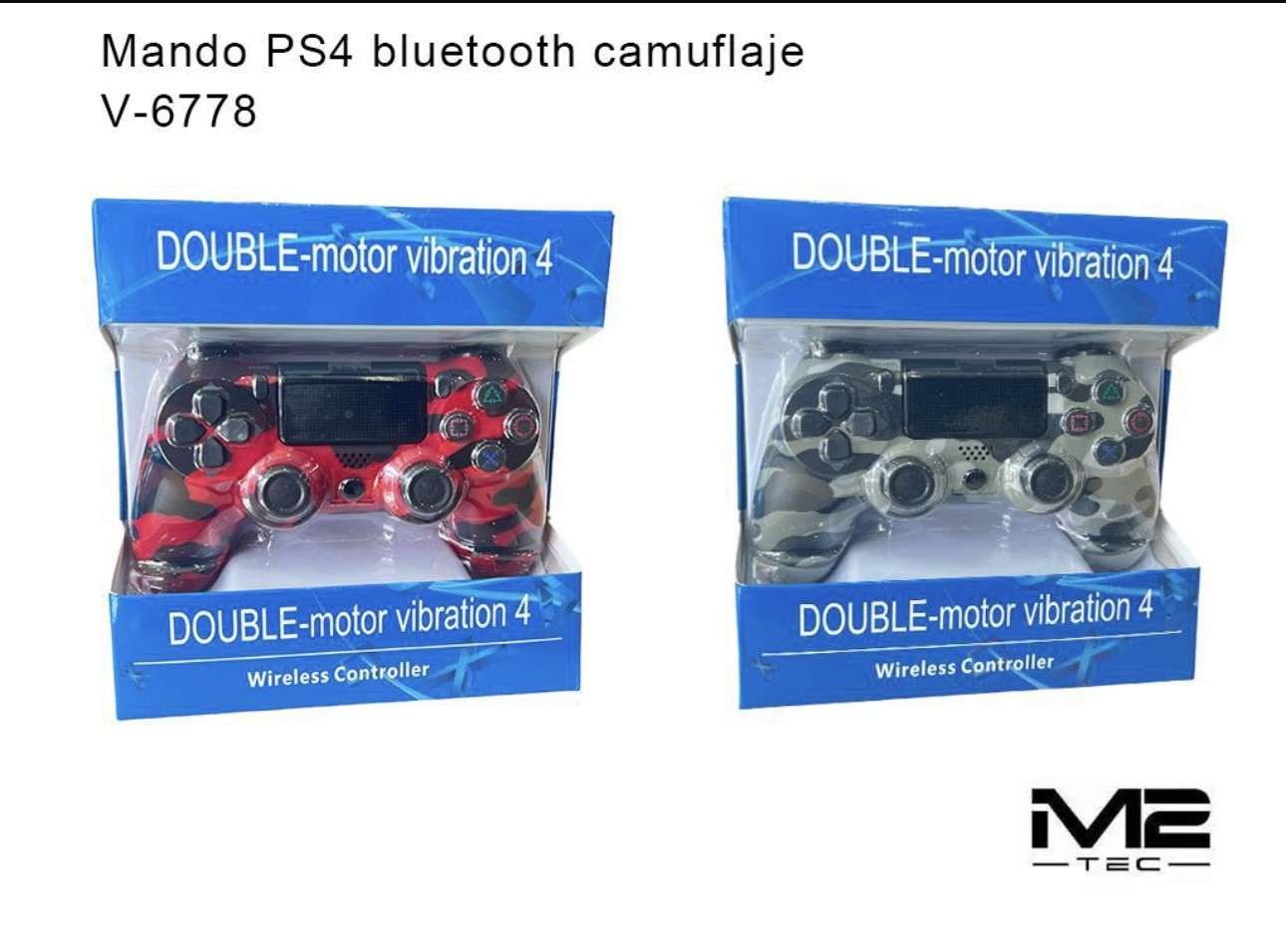 WIRELESS CONTROLLER DOUBLE MOTOR VIBRACION 4, PS4 inalmbrico - MOVIXOZ