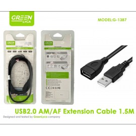 Extension de cable 1.5M USB 2.0, AM A AF