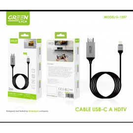 Cable Lightning a HDMI, 2M, 1080P