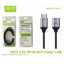 Cable HDTV 2.0V, 4K*2K, M/F, 1.5M