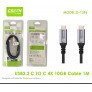Cable USB 3.2C a C, 10Gbps, 1M