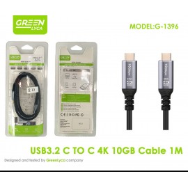 Cable USB 3.2C a C, 10Gbps, 1M