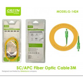 Cable fibra óptica SC/APC 3M