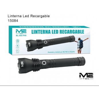 Linterna con luz LED recargable