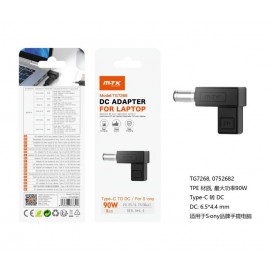 Adaptador Type-c a DC 6.5x4.4mm para portatil Sony, 90W/19.5V/4.7A