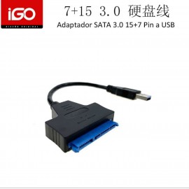 Adaptador SATA serial ATA 3.0 15+7 PIN a USB, 5 uni/paquete