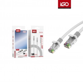 Cable de internet CAT6 alta velocidad 5M, 3 uni/paque