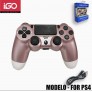 Mando de consolas para PS4 con cable en color liso, 4 uni/paq