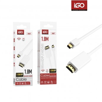 Cable HDMI a Mini DP, 1080P, 1.8M, 3uni/paq