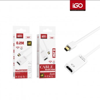 Cable DP/HDMI, 4K, 0.2M, 3uni/paq