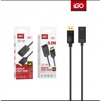 Cable DP/HDMI, 4K, 0.2M, 3uni/paq