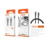 Cable de datos Zinc Alloy+Silicona Aimee para Type-C a Type-C ,Carga Rapida PD 60W/20V/3A, 1M