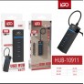 Hub con 4 Puertos, USB 2.0, 5 uni/paqu