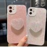 Funda brillantina con soporte 闪粉支架 iPhone 15 Pro