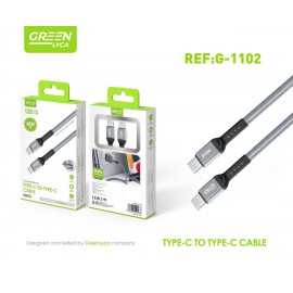 Cable Type-C a Type-C, 60W, 1.2M, 12 uni/paq