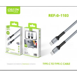 Cable Type-C a Type-C, 100W, 1.2M, 12uni/paq