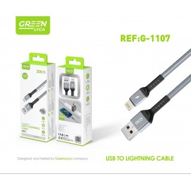 Cable USB a Lightning, 1.5A, 2M, 12uni/paq