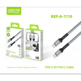 Cable Type-C a Type-C, 140W, 2M, 12uni/paq