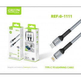 Cable Type-C a Lightning, 20W, 1.2M, 12uni/paq
