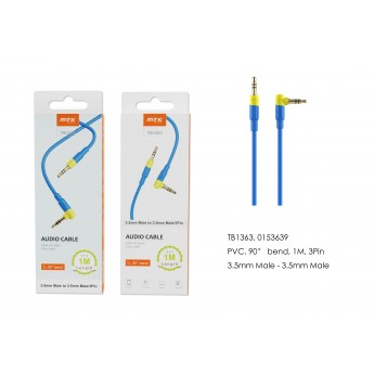 Cable de Audio en L 90° ,1M