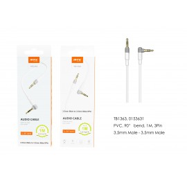 Cable de Audio en L 90° ,1M