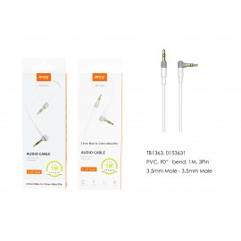 Cable de Audio en L 90° ,1M